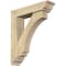 Ekena Millwork Imperial Traditional Rough Sawn Bracket w/ Offset Brace, Douglas Fir, 6"W x 24"D x 28"H BKT0604X24X28IMP01RDF - alternate 1